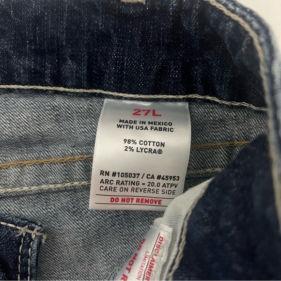 Ariat Work FR (Fire Resistant)Mid Rise Boot Jeans Mens 27L Dark Denim CAT2 2112 - Picture 9 of 14